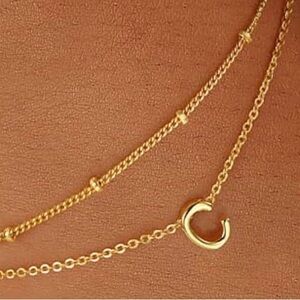 Turandoss 18K Gold Plated Initial “C” Charm Bracelet